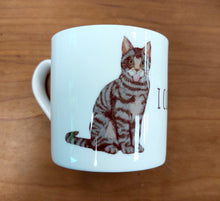 Load image into Gallery viewer, Naughty Cat Bone China Mug
