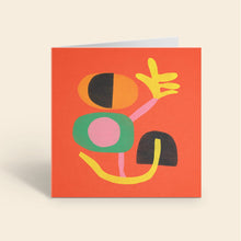 Load image into Gallery viewer, Red Abstract Card
