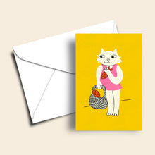 Load image into Gallery viewer, Suzanne the Cat Card
