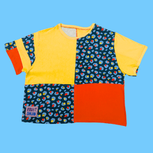 Load image into Gallery viewer, Electric Leopard Sustainable Crop T-shirt
