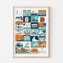 Load image into Gallery viewer, Bristol A-Z Print A3
