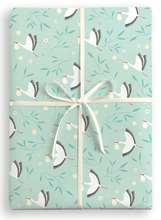 Load image into Gallery viewer, Wrapping Paper Blue Storks
