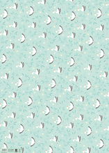 Load image into Gallery viewer, Wrapping Paper Blue Storks
