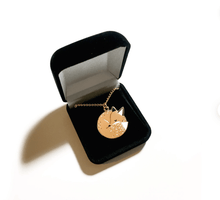 Load image into Gallery viewer, Sleeping Fox Necklace With Velvet Gift Box
